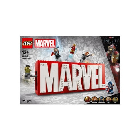 LEGO Marvel: Log&oacute;tipo MARVEL e Minifiguras - 76313