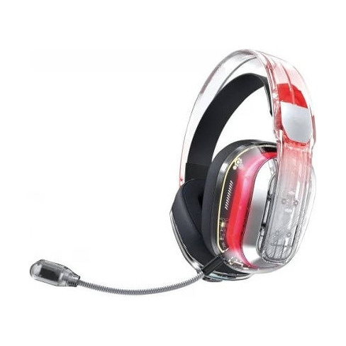 Auscultadores INDECA Crystal Multiplataformas (Bluetooth - Transparente)