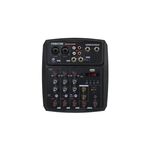 Mesa de Mistura FONESTAR com Bluetooth/USB MIX-4LIVE