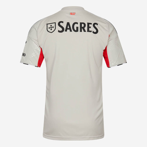 R&eacute;plica Camisola Alternativa Bege SL Benfica 2025-2026