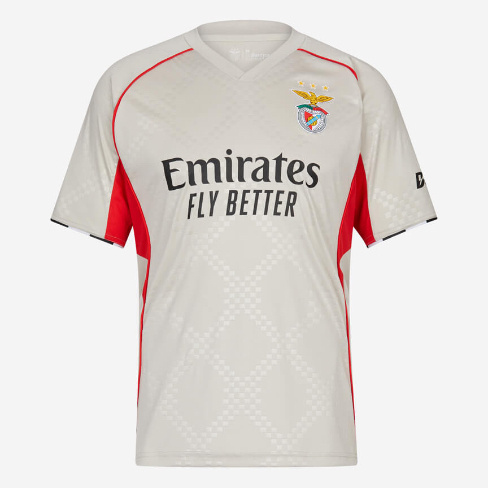 R&eacute;plica Camisola Alternativa Bege SL Benfica 2025-2026