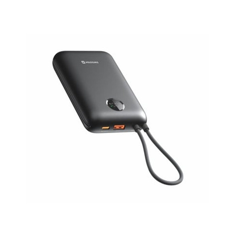 Powerbank SWISSTEN Voltbox 20000 mAh com Cabos Integrados USB-C e Lightning