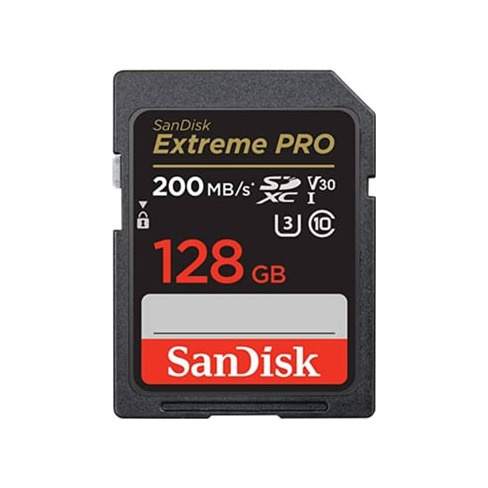 Cart&atilde;o de Mem&oacute;ria SDXC SANDISK Extreme PRO (128GB  200 MB/s - UHS-I C10)