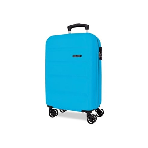 Mala de Cabine Expans&iacute;vel ROLL ROAD Flex Azul Turquesa (38x55x20+5cm - 35L)